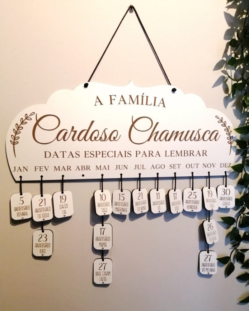 Calendário de Família