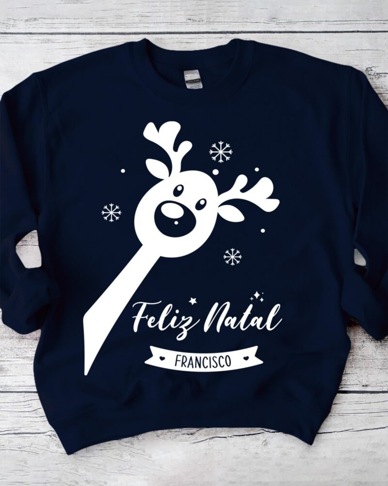 Camisola de Natal Renas a Espreitar