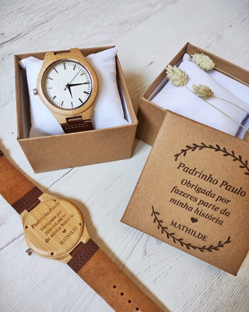 Relógio personalizado de Bambu - Image 2