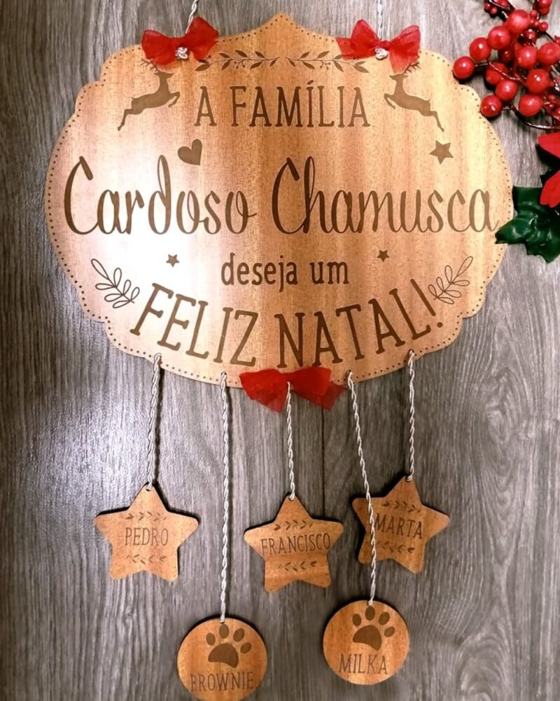 Placa Família Natal