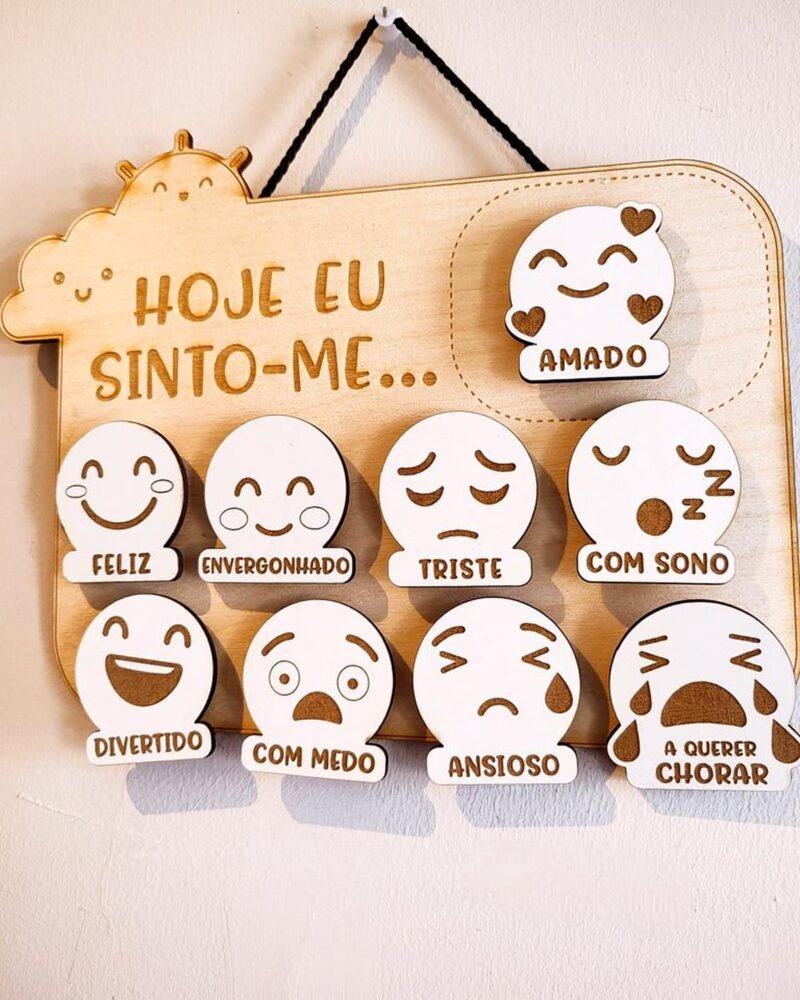 Placa Emoções para Criança
