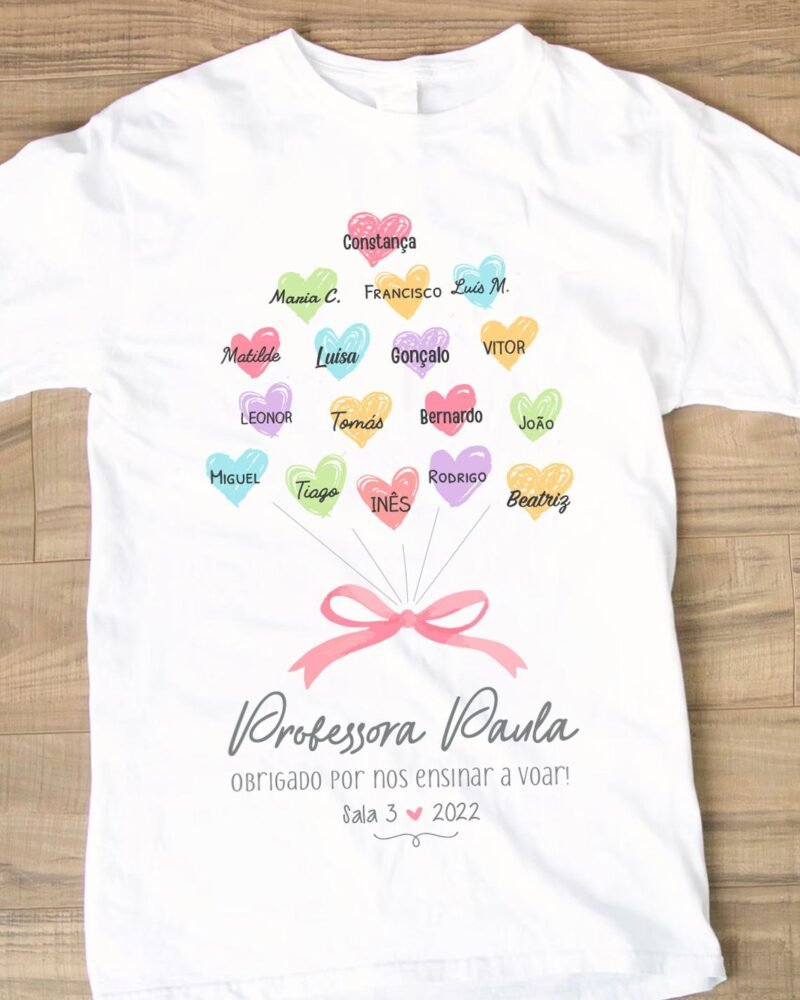 T-Shirt Professora e Alunos