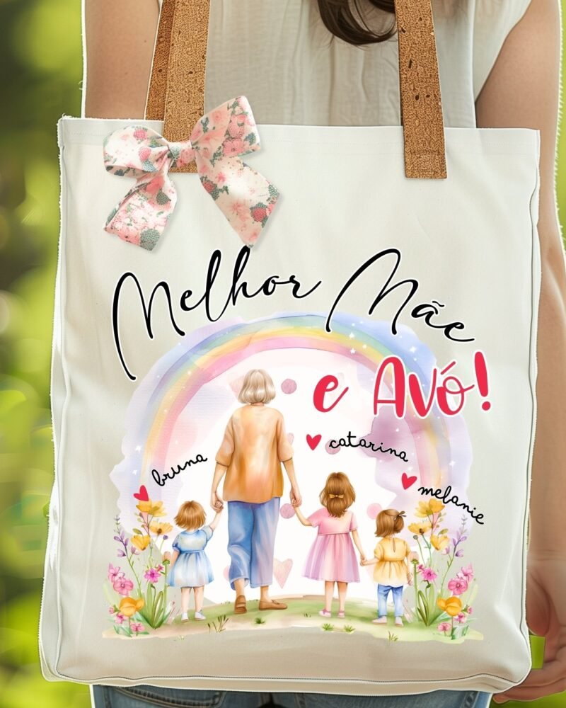 Sacolas Tote bags Avó Ilustração - Image 2