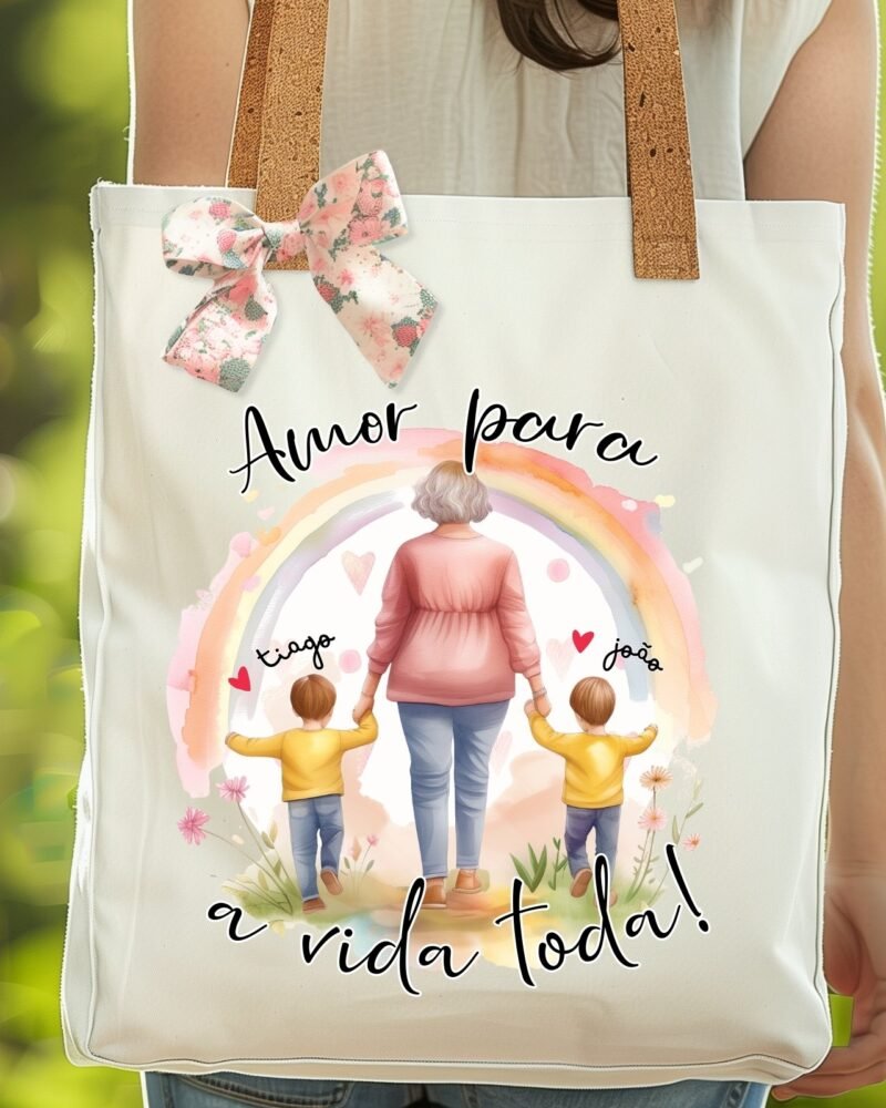 Sacolas Tote bags Avó Ilustração - Image 3