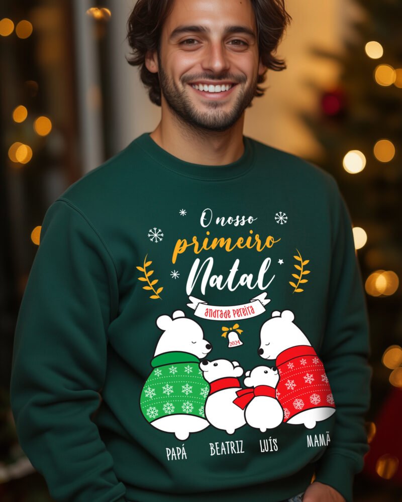 Camisola de Natal Família Ursinhos - Image 3