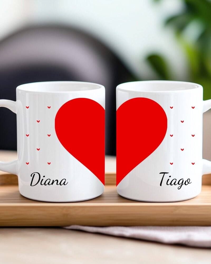 Caneca Namorados Coração