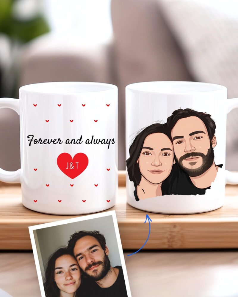 Caneca Namorados Ilustração