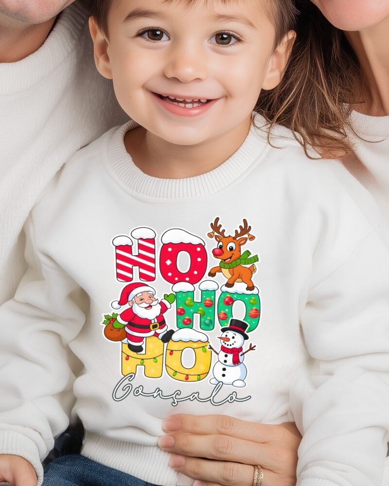 Camisola de Natal Ho Ho Ho colorida