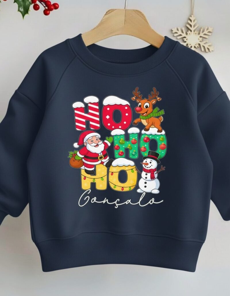 Camisola de Natal Ho Ho Ho colorida - Image 3