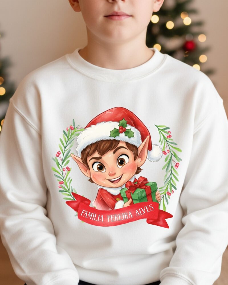 Camisola de Natal Bonequinhos Aguarela - Image 8