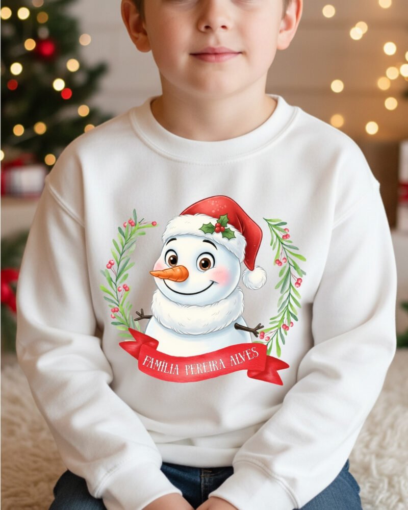 Camisola de Natal Bonequinhos Aguarela - Image 4