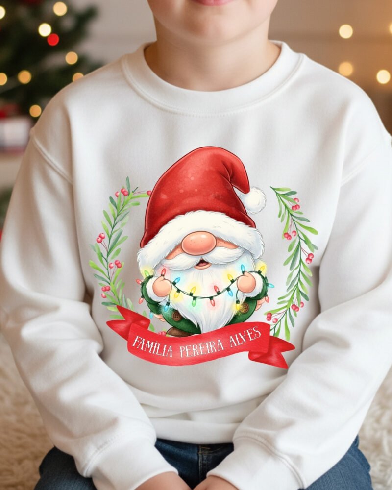 Camisola de Natal Bonequinhos Aguarela - Image 5
