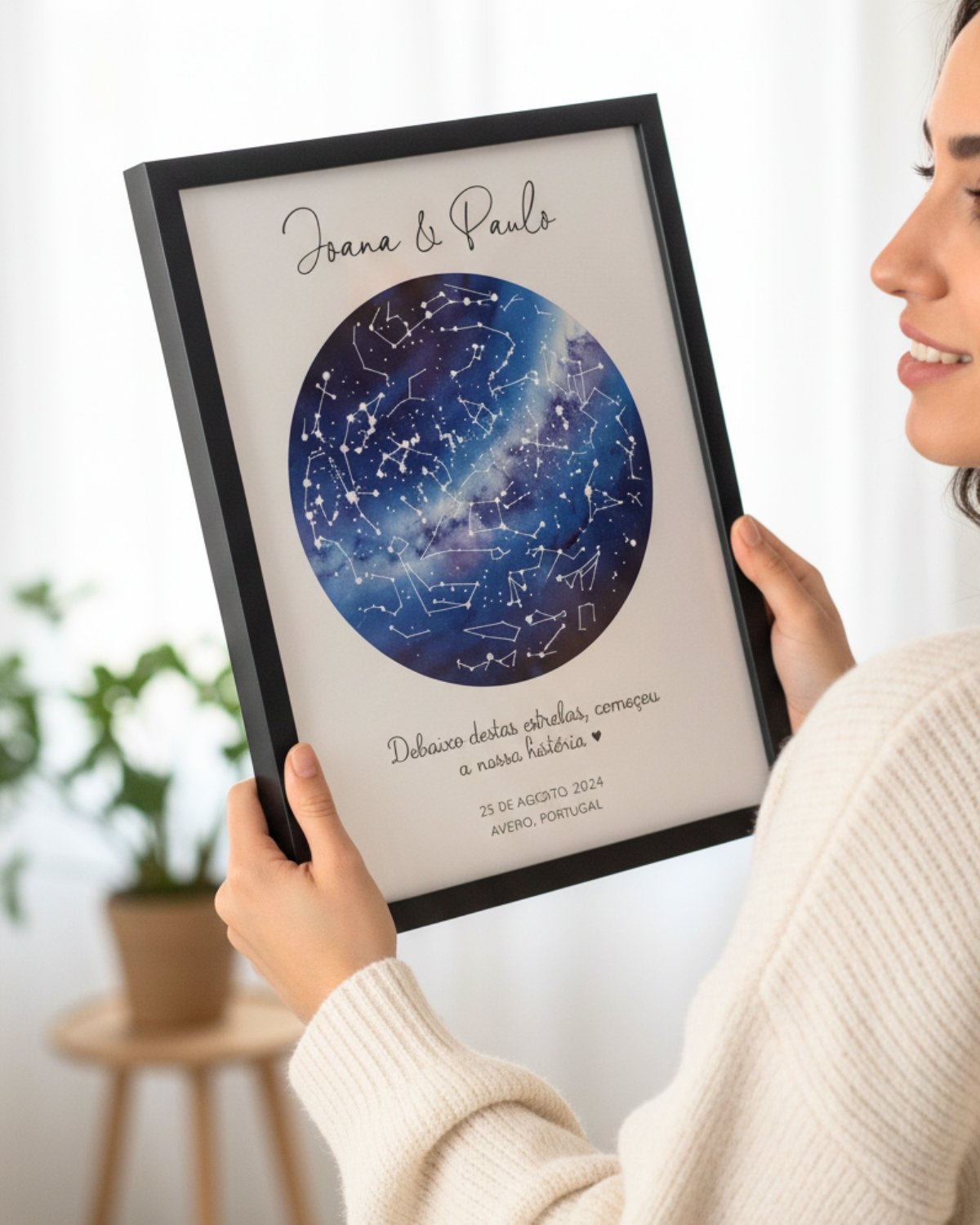 Moldura Mapa das Estrelas Casal Moldura Mapa das Estrelas Casal - Image 2