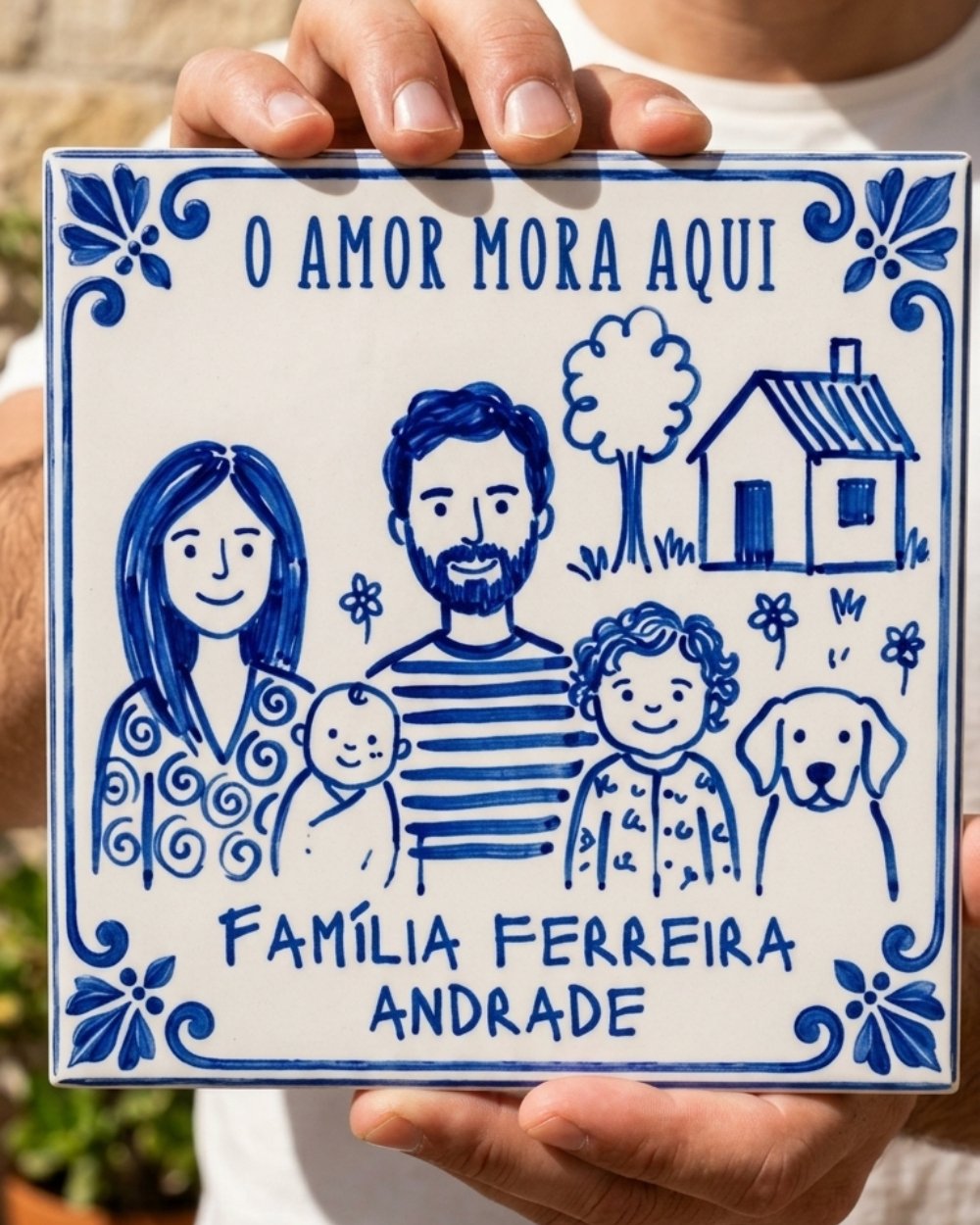 Azulejo pintura portuguesa Família Azulejo pintura portuguesa Família - Image 5