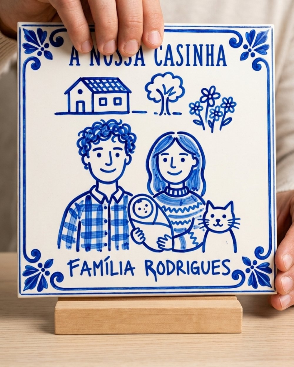Azulejo pintura portuguesa Família Azulejo pintura portuguesa Família - Image 7