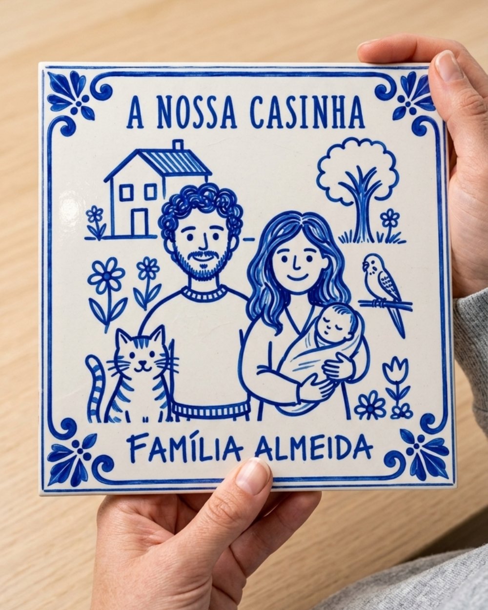 Azulejo pintura portuguesa Família Azulejo pintura portuguesa Família - Image 6