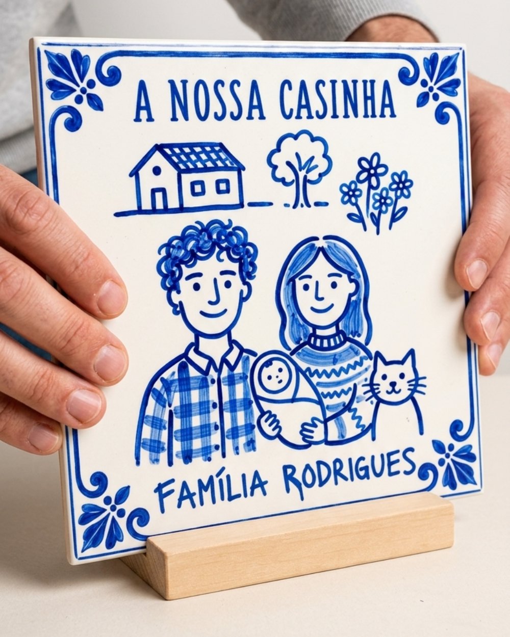 Azulejo pintura portuguesa Família Azulejo pintura portuguesa Família - Image 2