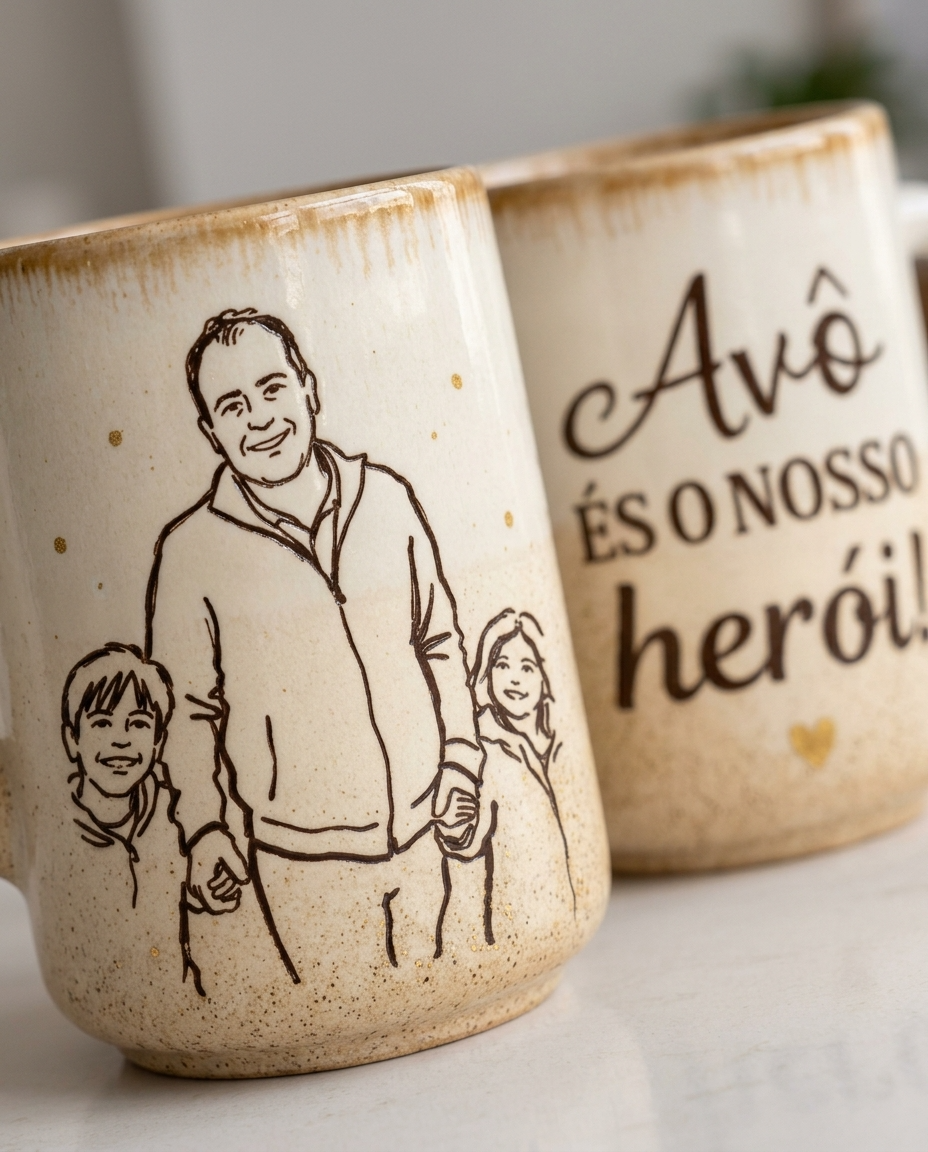Chavenas de Café porcelana com ilustração Chavenas de Café porcelana com ilustração - Image 7