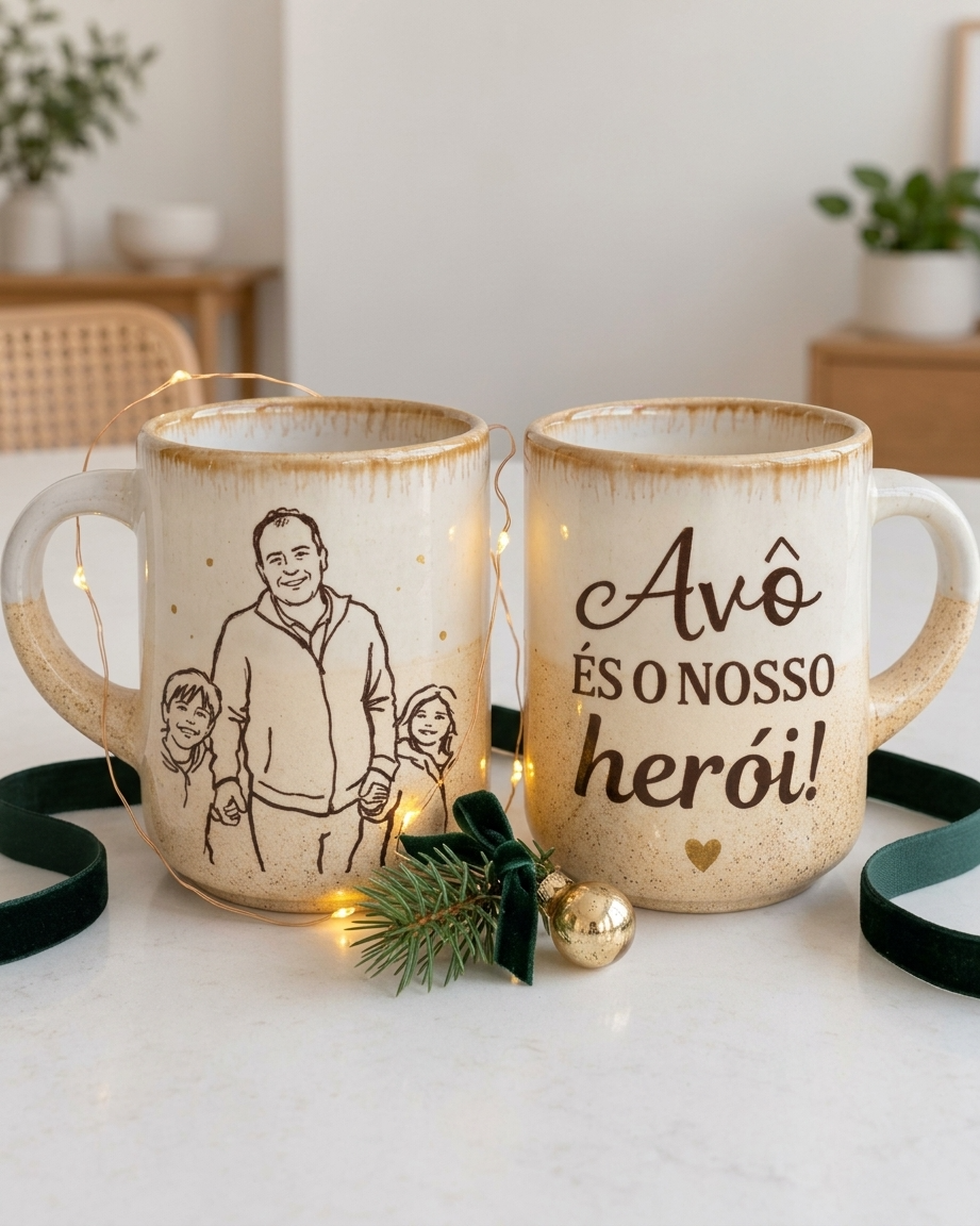 Chavenas de Café porcelana com ilustração Chavenas de Café porcelana com ilustração - Image 9