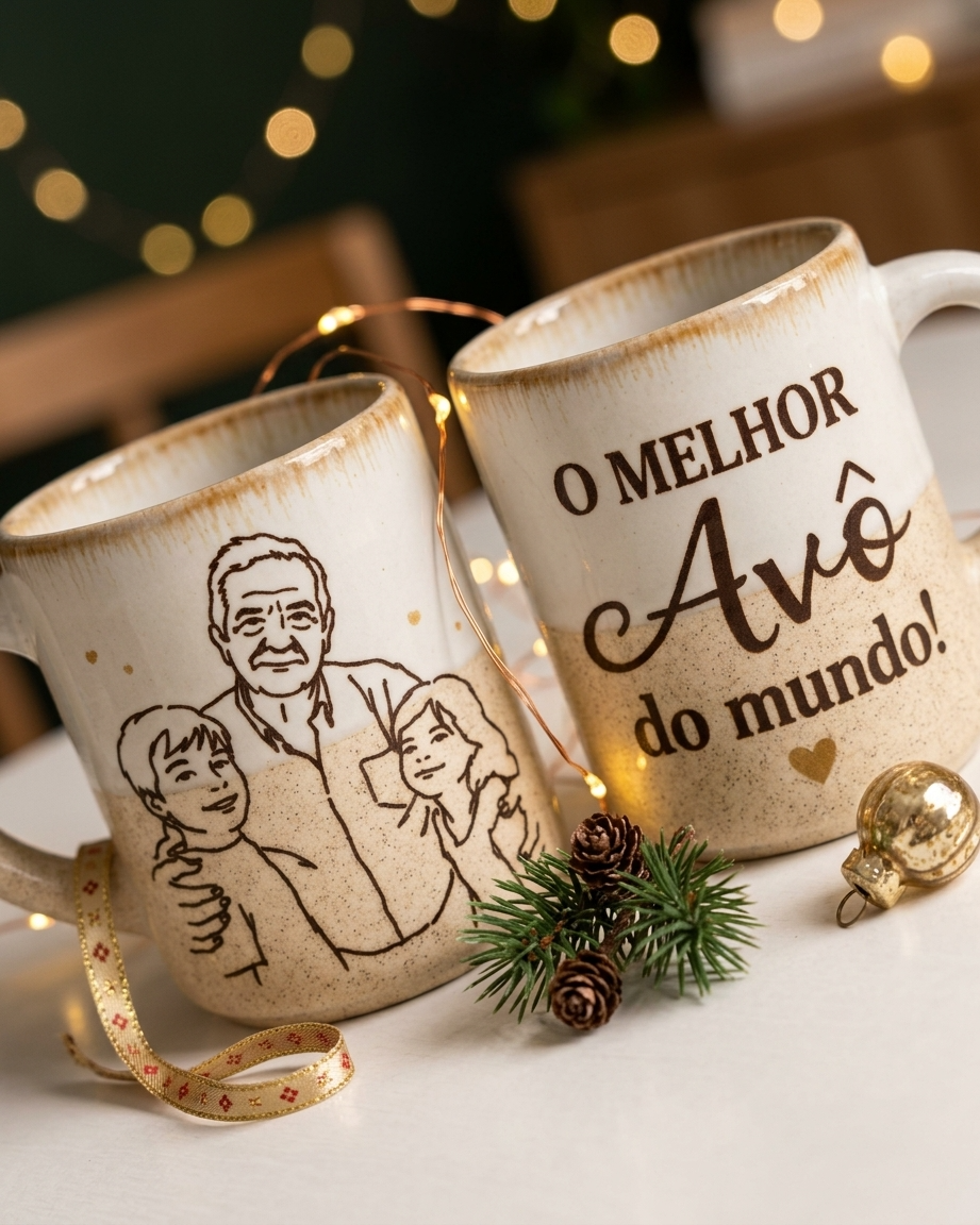 Chavenas de Café porcelana com ilustração Chavenas de Café porcelana com ilustração - Image 4