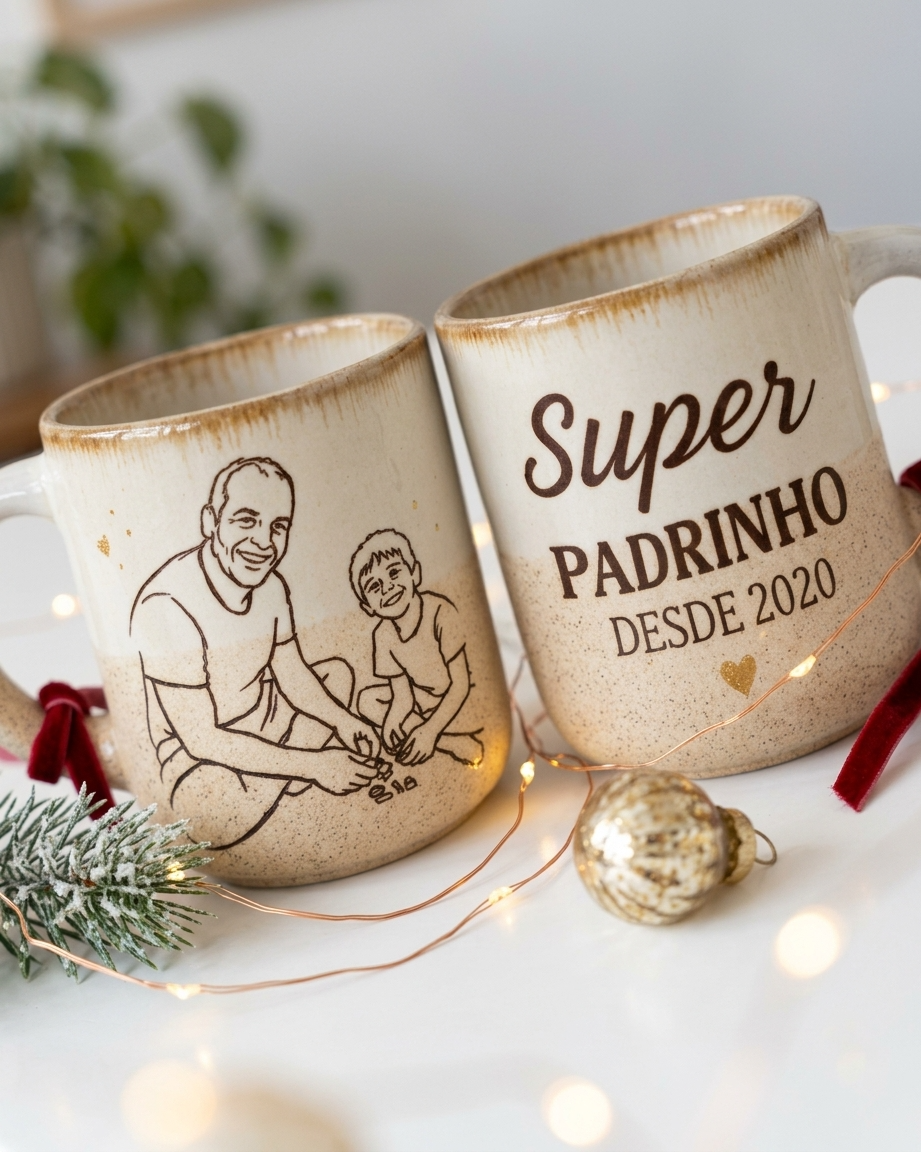 Chavenas de Café porcelana com ilustração Chavenas de Café porcelana com ilustração - Image 3